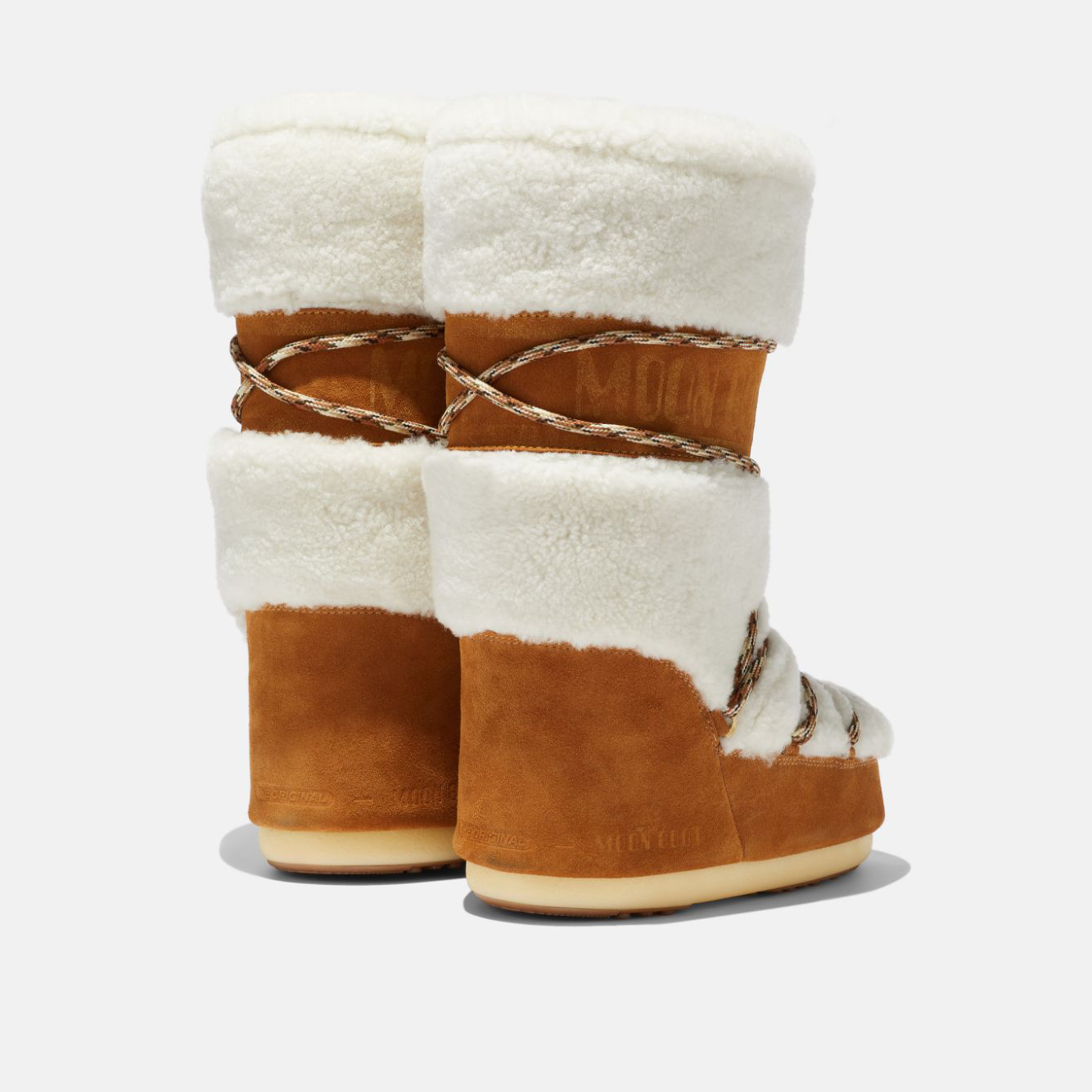 Moon Boot® Lab69 Vinterstøvler Dame Pisket Krem NO-670329